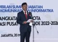 Menkominfo Johnny Plate Dorong Inovasi Pengelolaan Informasi Publik Gunakan Teknologi Digital