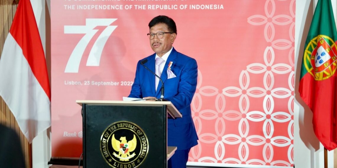 Bertemu Menteri Portugal, Menkominfo Johnny Plate Bahas Peluang Kemitraan Sektor Digital