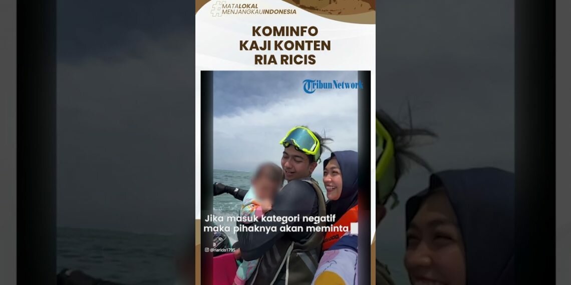 Viral di Media Sosial, Kominfo Kaji Konten Bayi Ria Ricis Naik Jetski